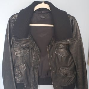 Theory Nylee Leather Jacket Motorcycle Moto